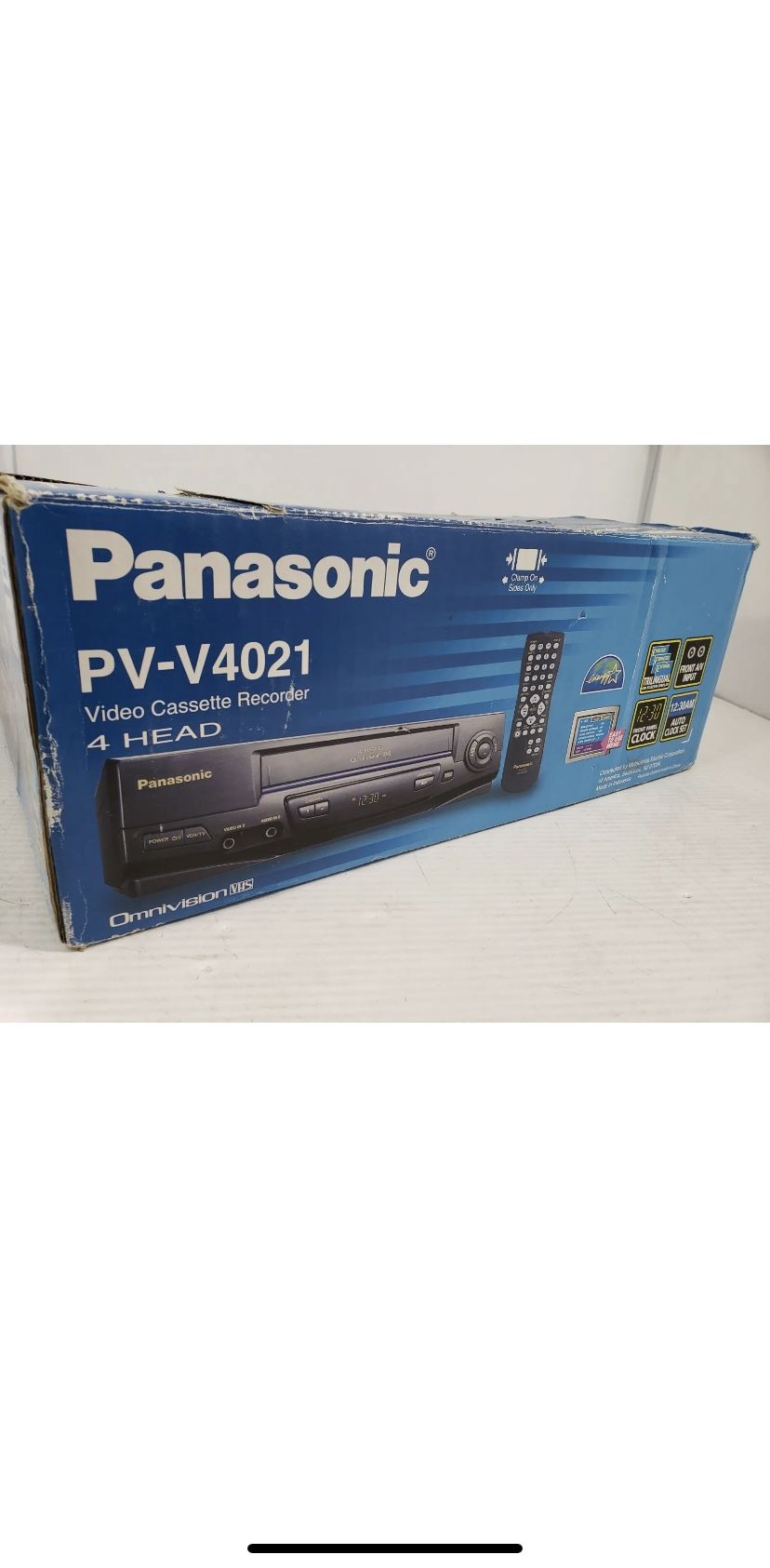NEW Panasonic PV-V4021 VCR VHS Player 4 head HiFi Stereo ●●OPEN BOX●●NEVER USED●
