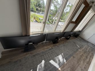 Dell UltraSharp 49" Curved LED Monitor, Silver/Black (DELL-U4924DW