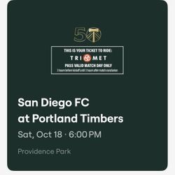 Timbers Vs San Diego 2 Tickets 10/18