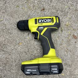 Ryobi Drill 18v With Battery