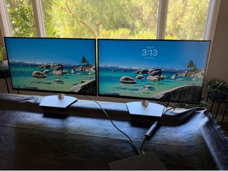 2x Dell S2722QC 27” 4K Monitors with USB-C and HDMI