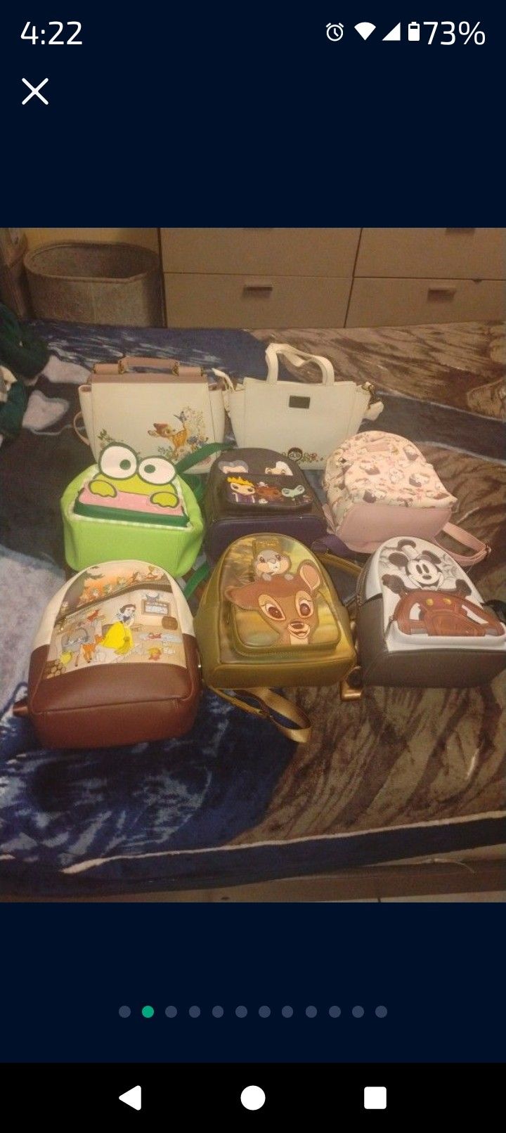 $40 Bambi Purse , $35 Back Packs. PLEASE NO TIME WAISTERS