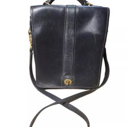 Mitchell Luxury Leather Purse Bag  Cross Body Black Made In USA .