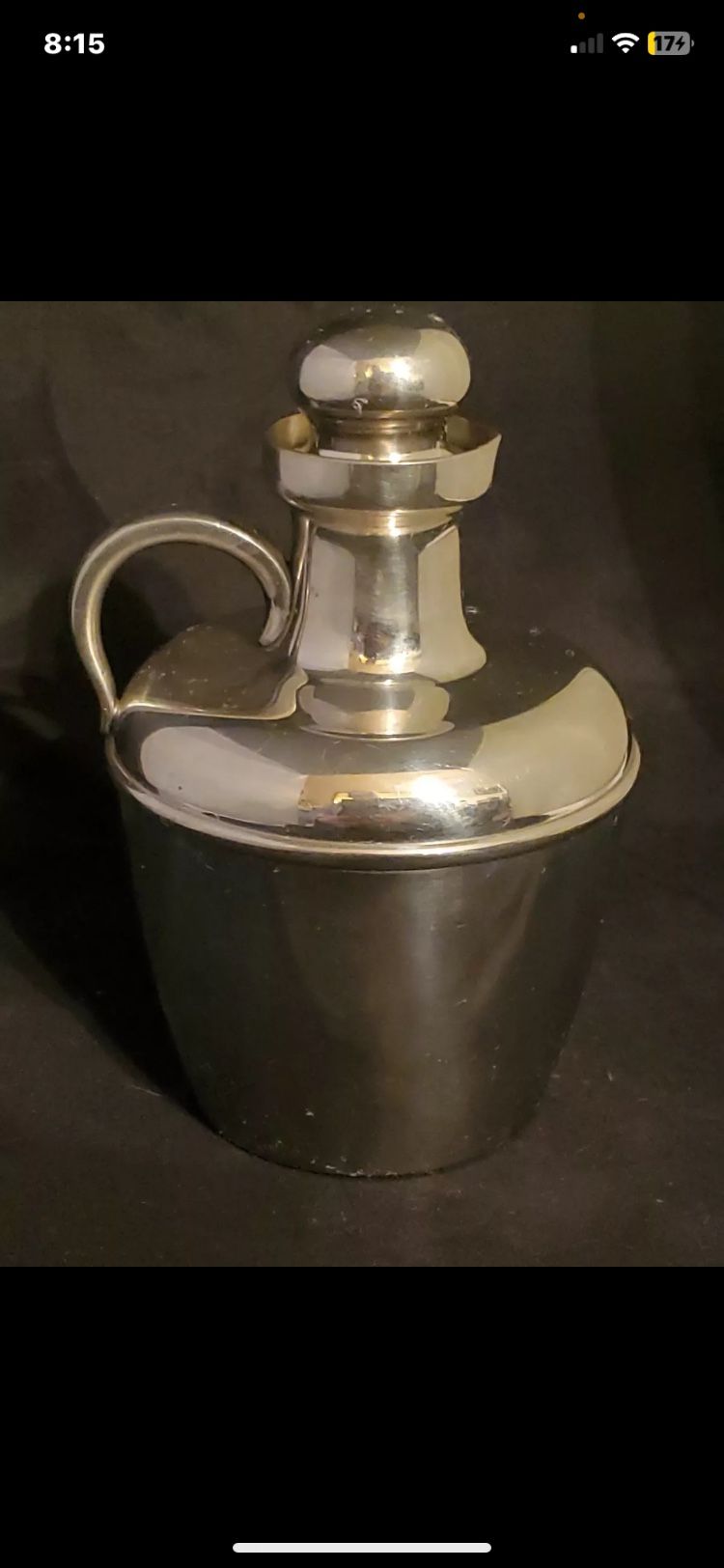 Vintage Liquor Decanter Pewter