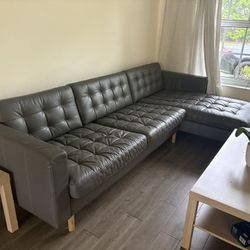 Sectional Leather Couch Sofa