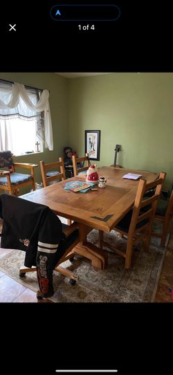 Wood Table And Chairs