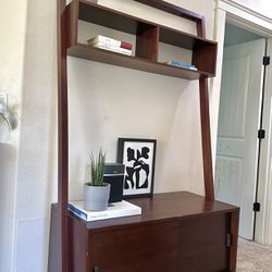 Crate & Barrel Cabinet And Shelves 