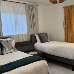 Twin Bed Frame  And Beautyrest Mattress