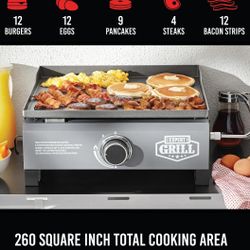 Expert Grill 1-Burner Tabletop Propane Gas Griddle