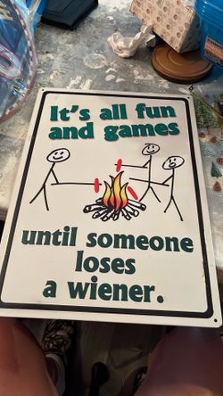 Metal sign