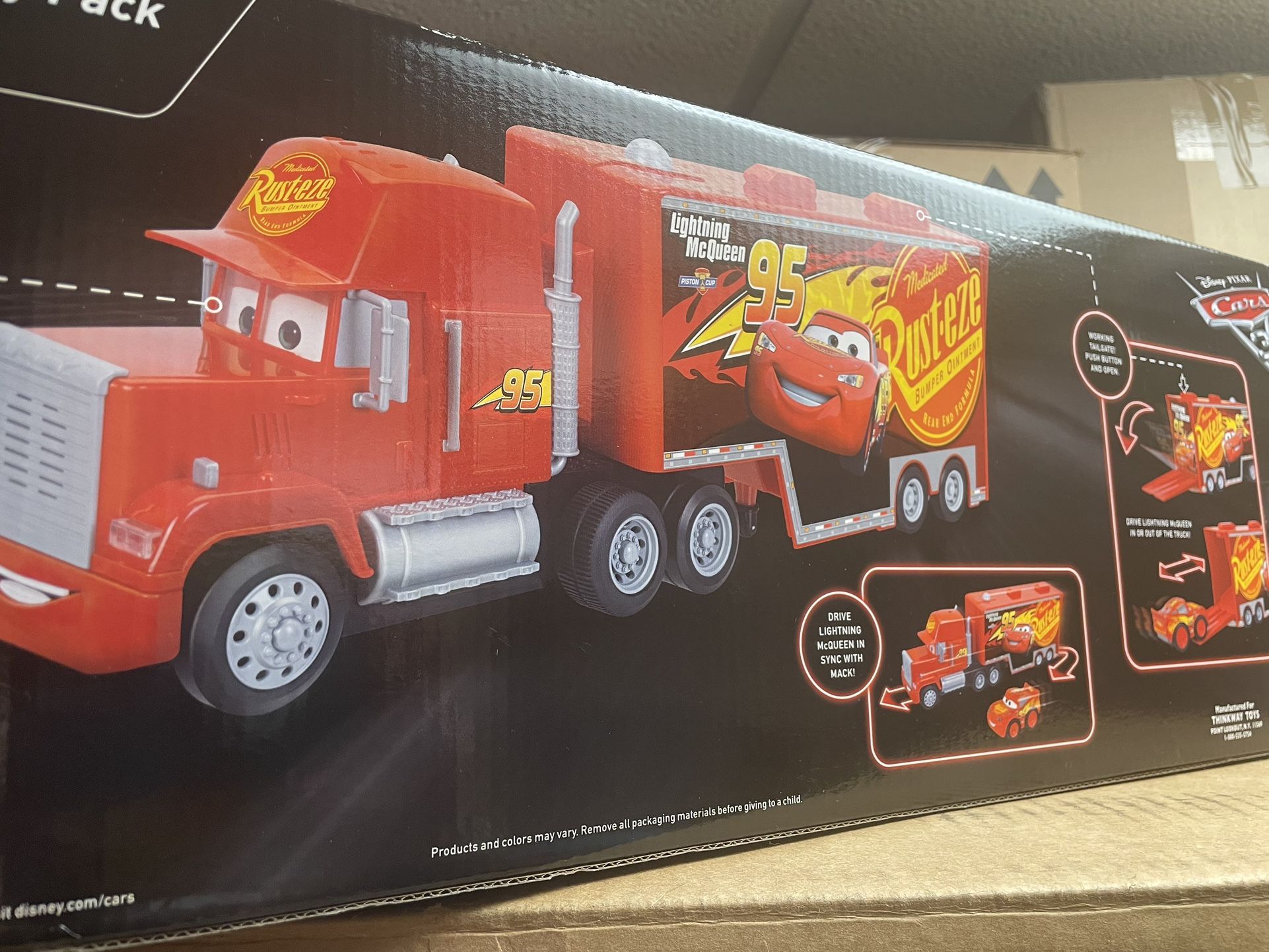 Ultra Rare New Factory Sealed In Box Mack And Lighting McQueen