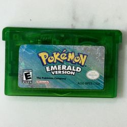 *Pokemon Emerald* W/ New Battery Gameboy Advance GBA GAME