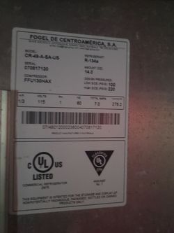 Industrial refrigerator