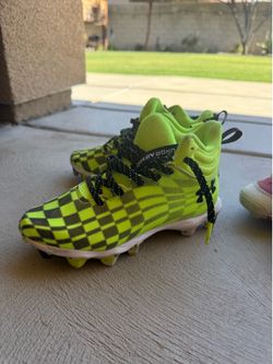 Neon under amour cleats