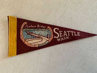 1940’s Seattle Pontoon Bridge Pennant