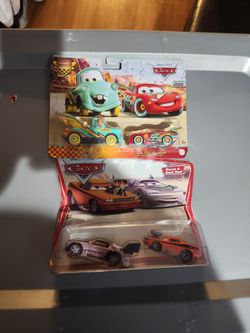 Disney cars 2 packs, $15 each
