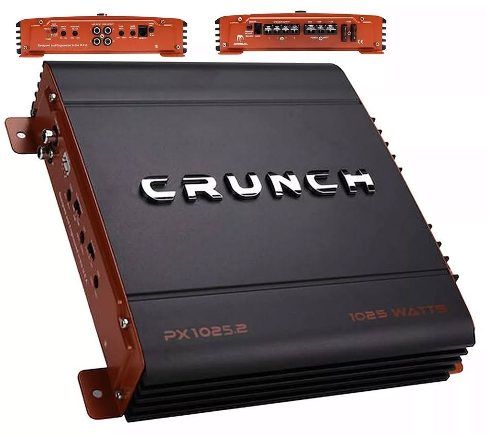 Crunch PX-1025.2 II Class A/B 1000W MAX 2 Channels Car Amplifier