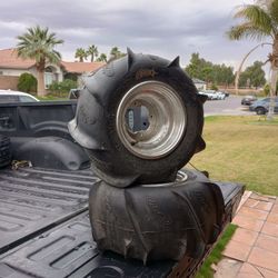 Par de llantas de aleta para Quads