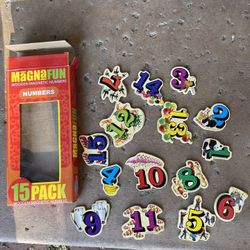 Magnafun Wooden Magnetic Numbers