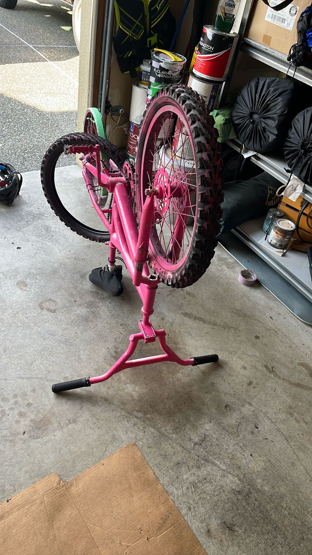 Pink BMX bike