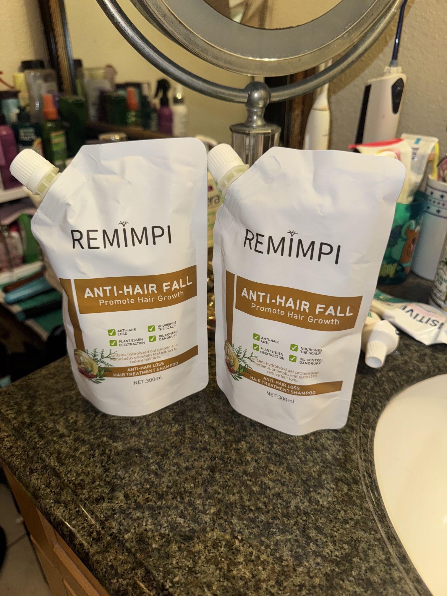 Anti-Hair Fall Hair Loss Shampoo - Promote Hair Growth, Enriched with Multiple Plant Extracts, Suitable for All Hair Types (2 Bottle)