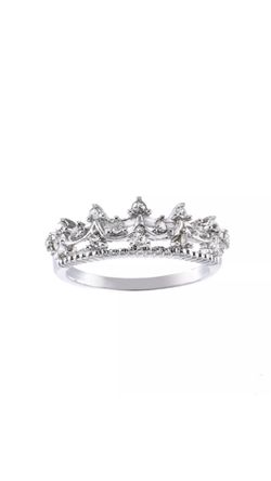 Exquisite Women Silver Crown Ring