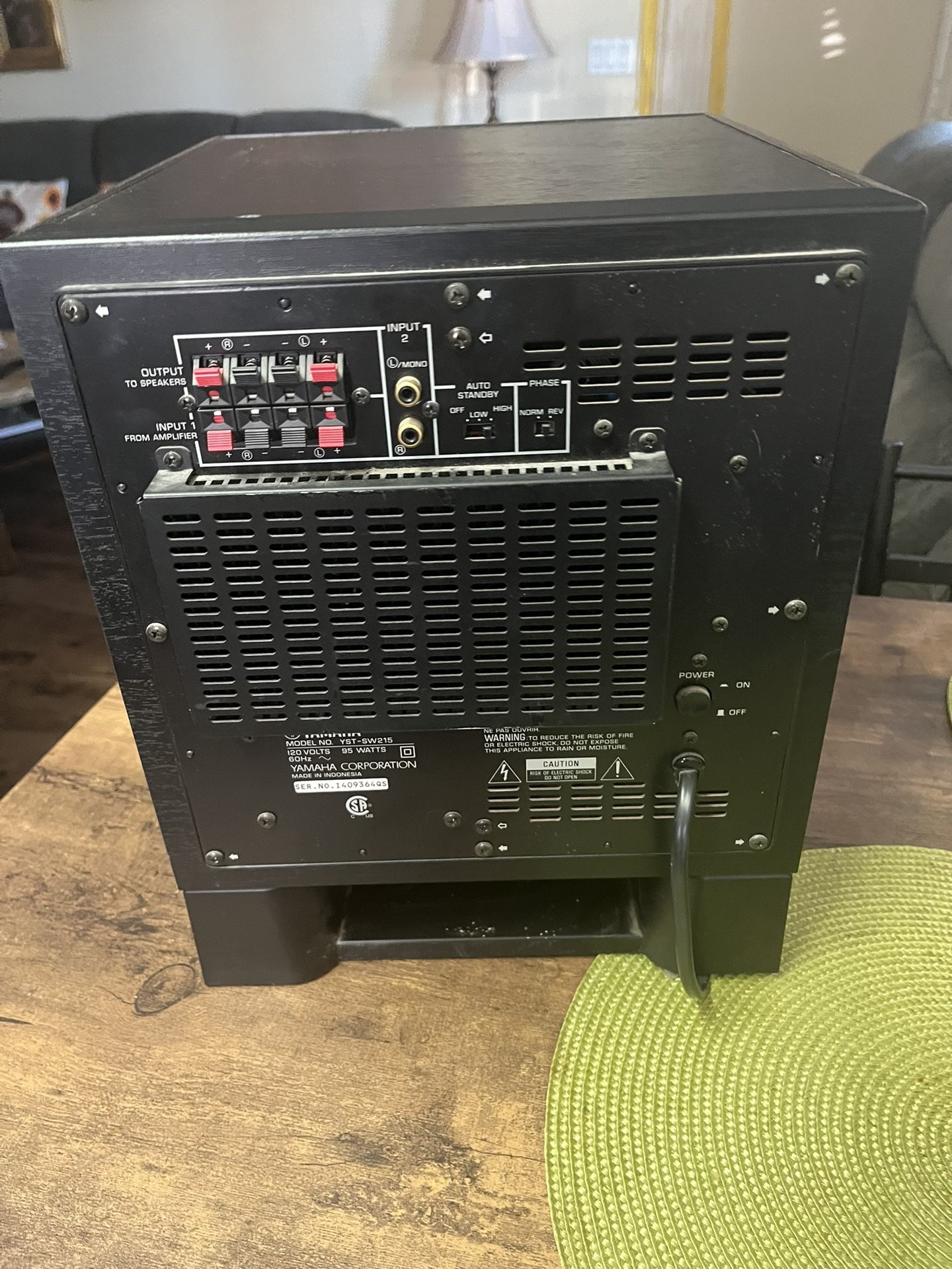 Yamaha Subwoofer.