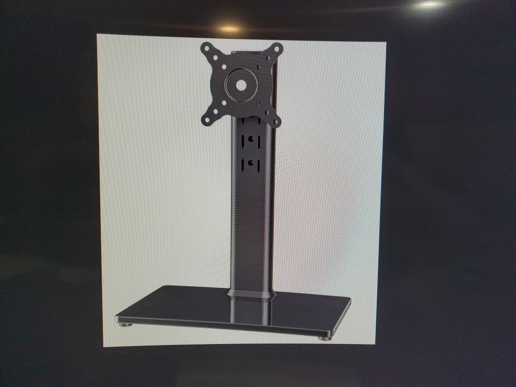 Single Monitor Desk Stand For 13-32 Inch Screens, Swivel Rotate 77 Pound Max