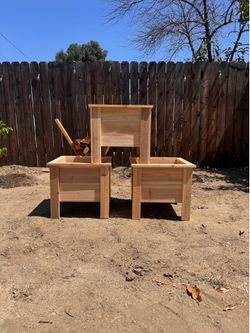 Square Cedar Planter Box