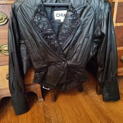 Vintage Chia Leather '80s Jacket. Halloween '80s Rocker Then You Have A Nice Jacket After Extra Small $30 Firm
