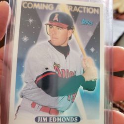 Jim Edmonds 1993 Topps Coming Attraction Rookie Baseball Card 