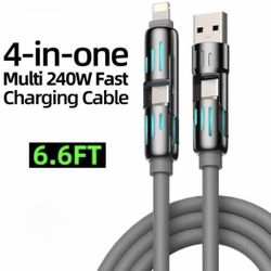 4 in 1 Multi-Function USB Charging Cable - MAX 240W Fast Charging/Charge
