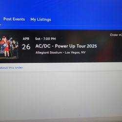 2 Tickets To AC/DC CONCERT Las Vegas