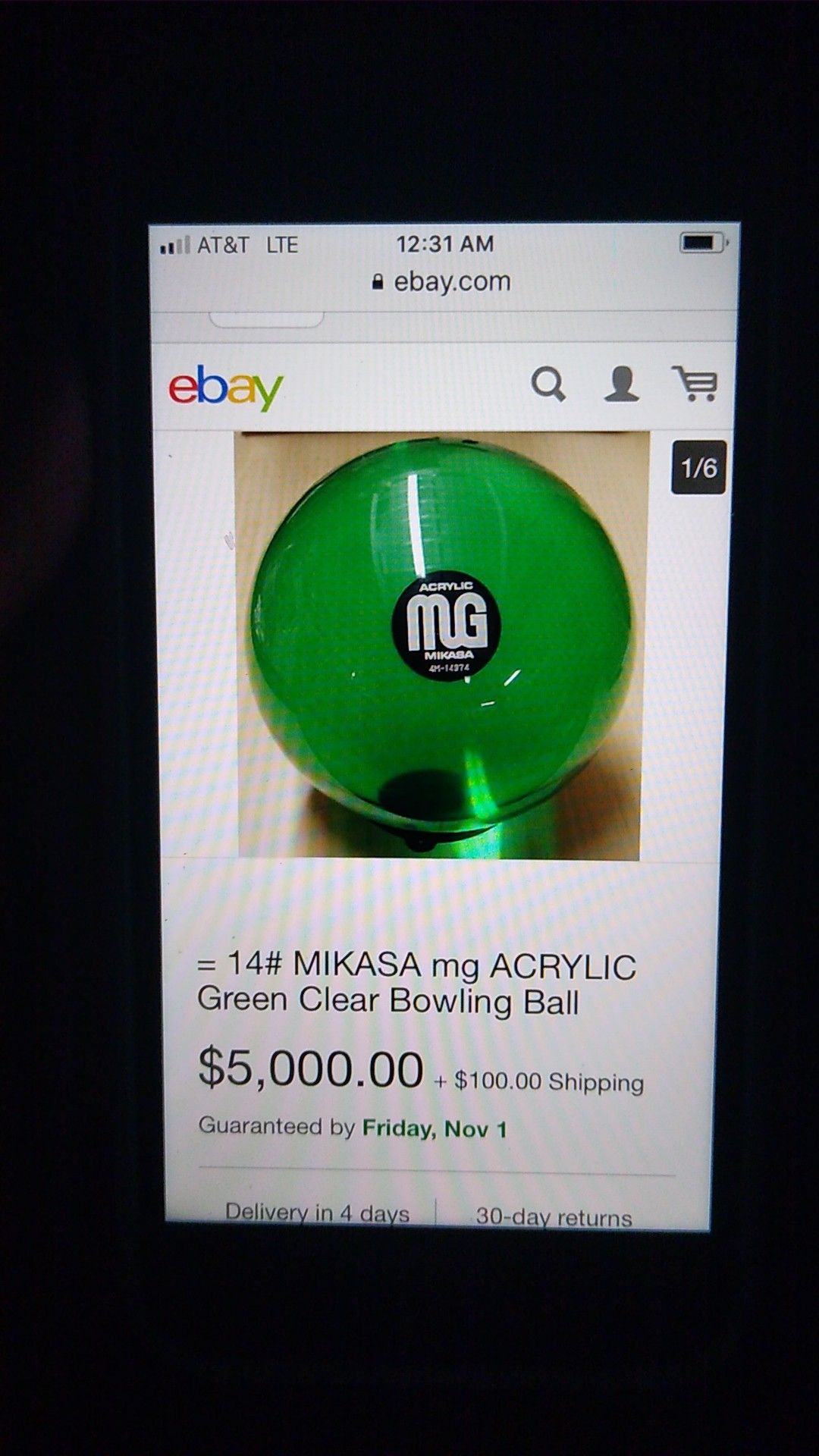 #14 MIKASA mg ACRYLIC Bowling Ball
