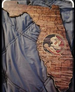 Florida State Seminoles Wooden Florida State Sign
