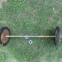 50 lb Barbell Set 2x25lb 2x10lb