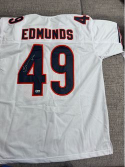 Tremaine Edmunds Signed Autograph Custom Jersey - Beckett Coa - Chicago Bears