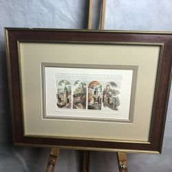 Castles Print In Custom Matting And Framing, Signed 2010 Aaron Brothers Custome Framing, Artist Signed 05, 14.5x18.5”