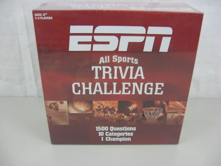 ESPN All Sports Trivia Challenge Game 1500 Questions-New & Sealed
