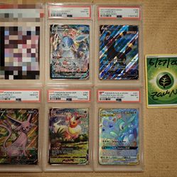PSA GRADED EEVEELUTIONS & TAG TEAM