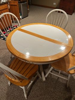 Table and 4 chairs