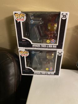 Avengers tower & iron man Pop