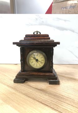 Antique clock wood