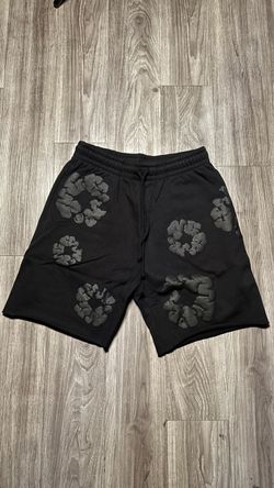 S Black Mono Denim Tears Shorts