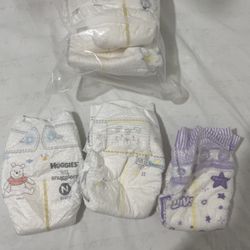 Mixed Brand Diapers 
