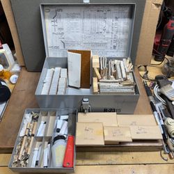 (New) LARGE RUBBER STAMP COLLECTION, LETTERS AND NUMBERS, VARIOUS SIZES