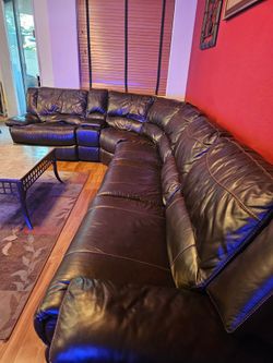 Leather couch