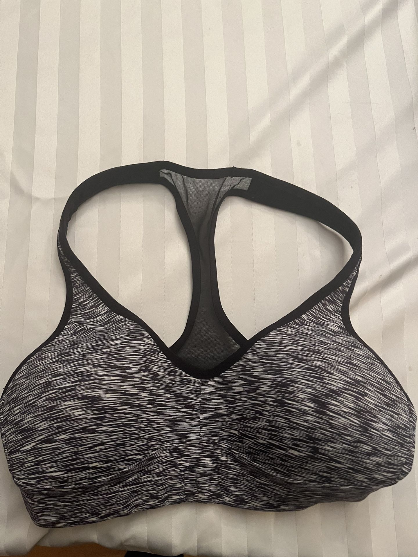 Lululemon Speed Up Sports Bra C/D Cup - Spaced Out Space Dye Black White - Sz 2