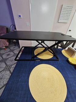 Over desk stand up desk extender