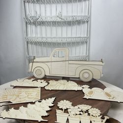 Wood Crafts Interchangeable Truck